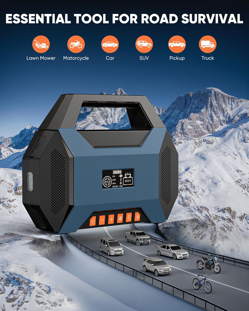 Safemate 2500A starts 12V vehicles reliably, even in extreme temperatures