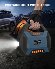 Safemate 2500A packaging with carry bag for organized roadside toolkit