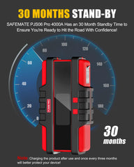 Safemate PJS06 Pro 4000A rugged design resists elements