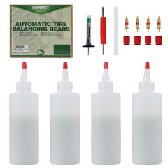 Safetect tire balance beads 8oz pack enhances stability and potential tire life.