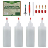 Safetect tire beads 4-oz pack ready for quick on-vehicle balancing.