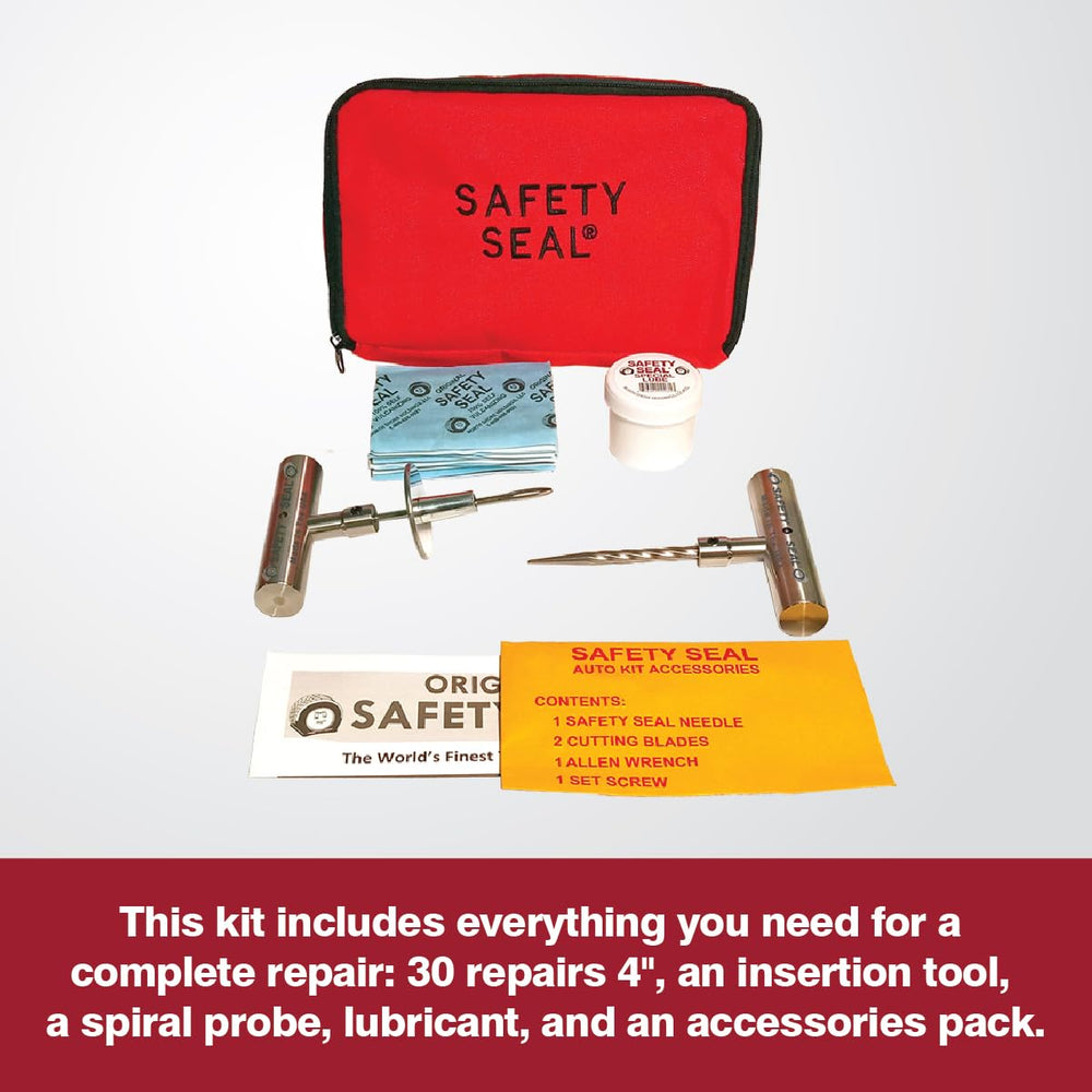 Safety Seal metal insertion tool handles tough tire repairs.