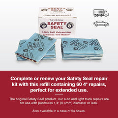 Safety Seal Auto/LT refill front view shows compact packaging ideal for storage.