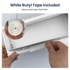 Built-in clip keeps the vent cover stable during travel on Safoner RV models.