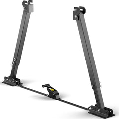 Safoner RV I-Beam Stabilizer legs improve stability on uneven ground.