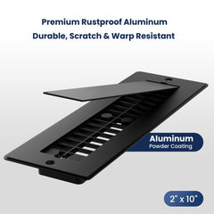 Safoner RV register removable cover enables easy access and clean interiors