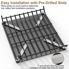 Safoner RV stove cover fits most three- or four-burner stoves.