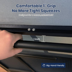 Safoner secure exit pull grip for easy RV door access