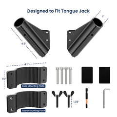 Safoner flag mount with drainage holes prevents water buildup on damp trips.