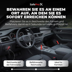Everyday carry safety tool suitable for car emergencies.