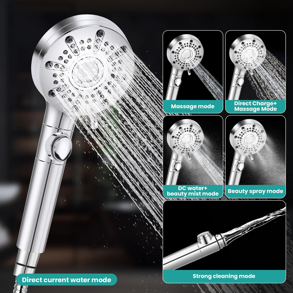 Saidrip 6-modes handheld shower focuses on massage and gentle pause options.