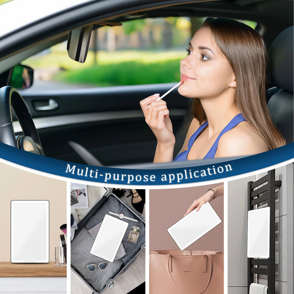 Saiggnyy Led Sun Visor Mirror brightness dimming control