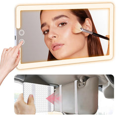 saiggnyy Led Sun Visor Mirror with wide view for quick makeup touch-ups on the road