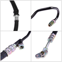 Back view of new hose with clean fittings for a tight seal
