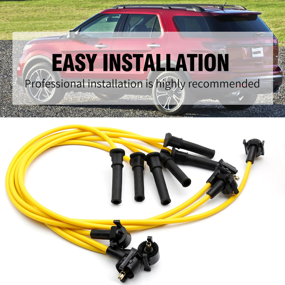 Saihisday 6-piece wire set ensures stable resistance and reliable engine performance