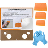 Saillong body filler mixing board kit 12-12 inch for clean, quick setups and efficient results.