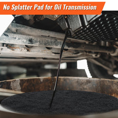 Saillong transmission drain pad minimizes mess during maintenance.