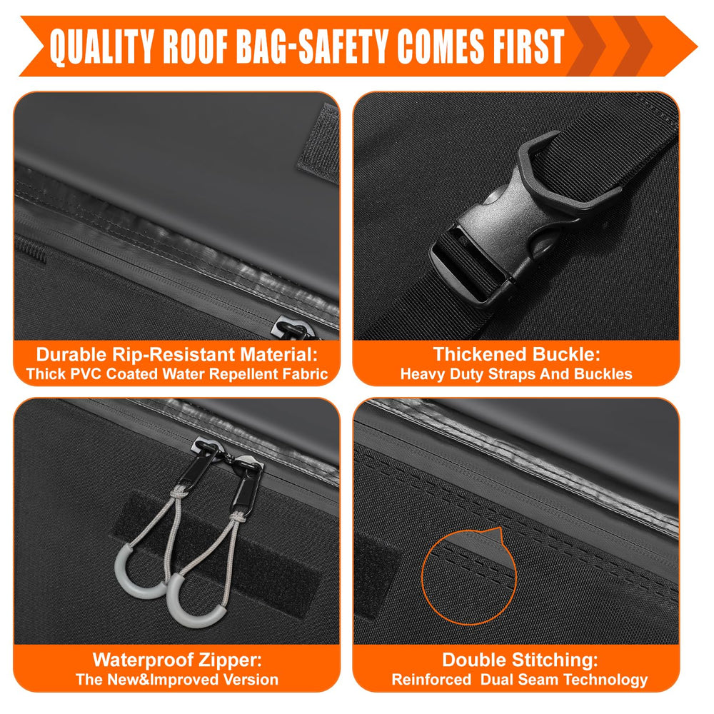Sailnovo door hooks attached to roof racks for flexible setups