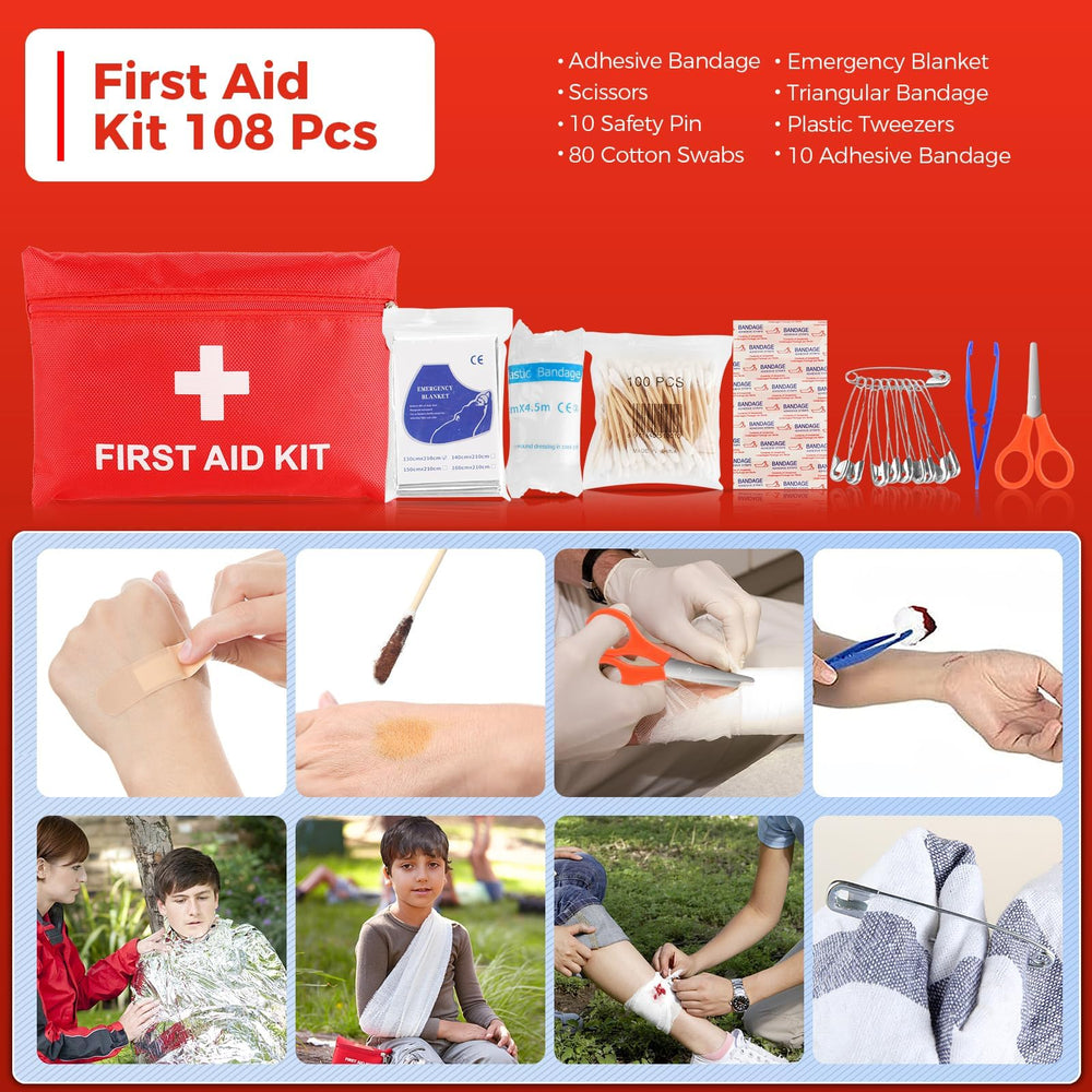 Sailnovo compact first aid kit with basic essentials for emergencies