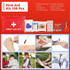 Sailnovo compact first aid kit with basic essentials for emergencies