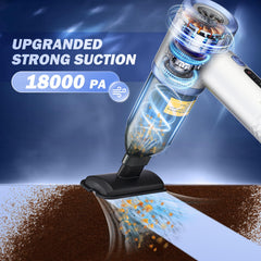 SakerPlus vacuum with brush attachment tackles keyboard and desk dust