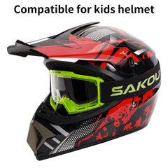 Kids wearing SAKOU goggles enjoying soft foam and fleece comfort