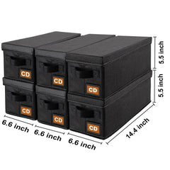 Salajory CD storage box foldable design enabling easy storage when not in use.