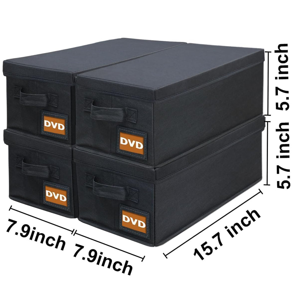 Salajory DVD storage box side view highlights slim profile for tight spaces