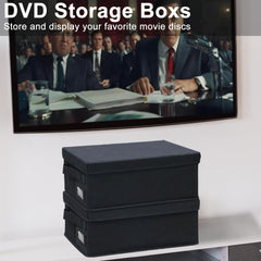 Salajory DVD storage boxes multi-use storage for Blu-ray, games, and more