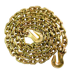 SALIFTFE 3/8 chain with hooks close-up highlighting versatile towing readiness.