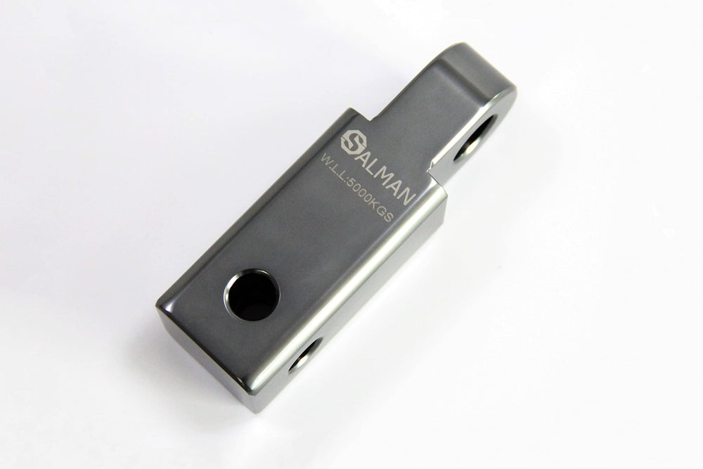 SALMAN dual hitch pin holes design enabling horizontal or vertical mounting.