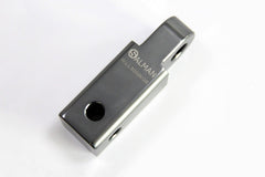SALMAN dual hitch pin holes design enabling horizontal or vertical mounting.