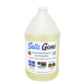 Salts Gone 1gal bottle demonstrates quick corrosion removal on salt-exposed surfaces.