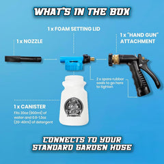 Australian-made Salty Captain Foam Cannon crafted on the Gold Coast