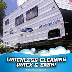 Car washing with Salty Captain Foam Cannon for swirl-free results