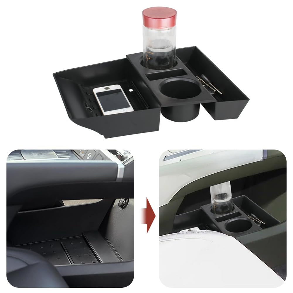 Salusy non-slip interior mat minimizes noise and protects items.