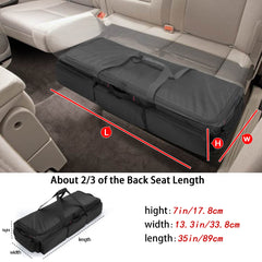 samdew Underseat Storage Bag front pockets offer quick access to small items