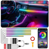 SAMGCHI 10-in-1 interior LED kit front view enhances cabin lighting with vibrant colors