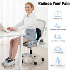 SAMLOO non-slip bottom keeps cushion securely in place on any seat.