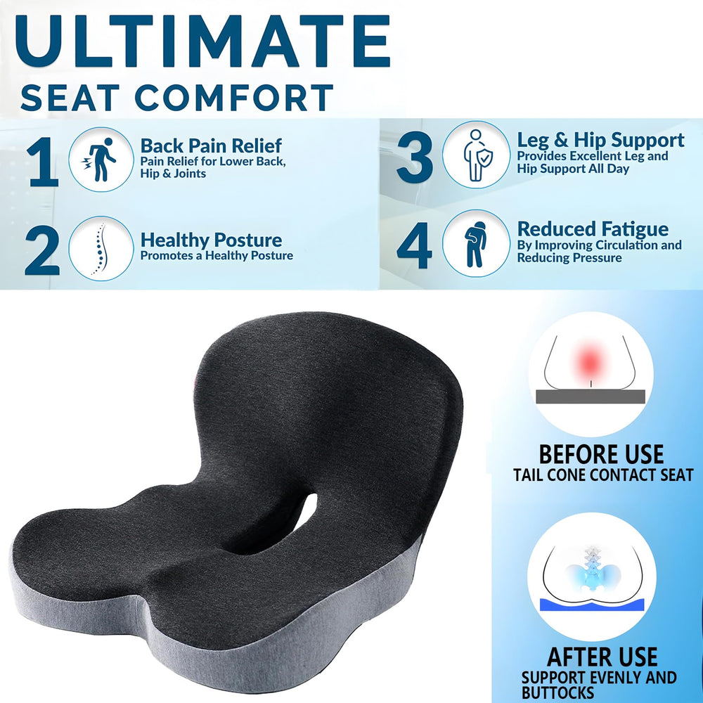 SAMLOO breathable removable cover helps keep the seat cool and fresh