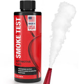 Samorillo Smoke Test Fluid bottle for precise automotive leak testing.