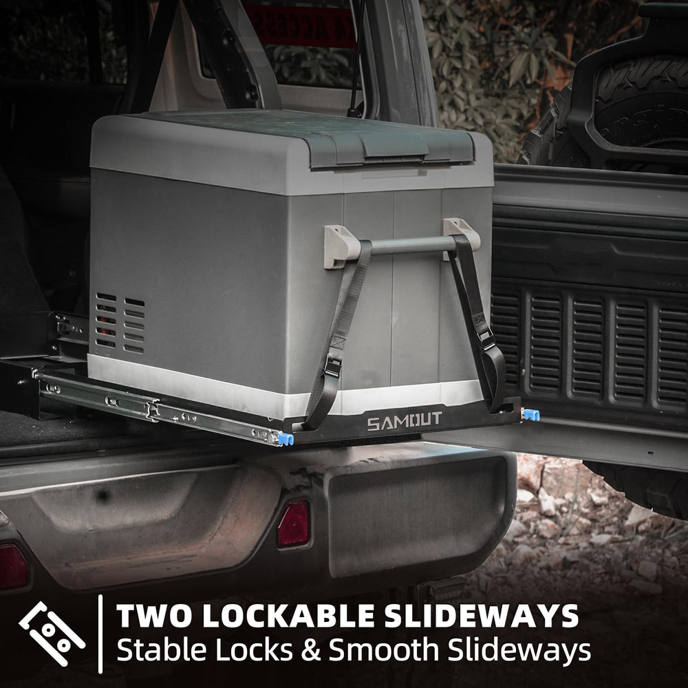 SAMOUT Fridge Slide straps secure tools or gear during off-road trips
