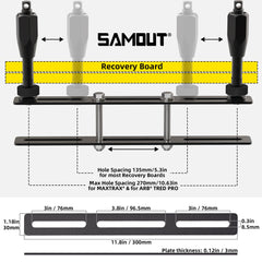 SAMOUT anti-theft holes secure boards with your preferred lock