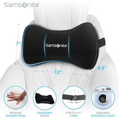 Samsonite breathable removable cover stays cool and easy to clean.