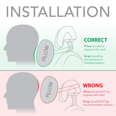 Samsonite office chair and travel use pillow for relaxed posture anywhere.