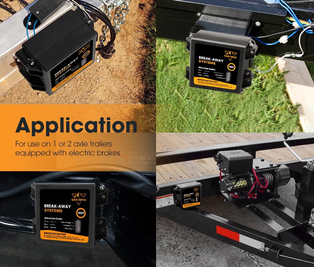 SanHima battery box mounted on trailer frame with screws