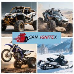 San-IgniteX 12V PMDC gear detail for strong starts.