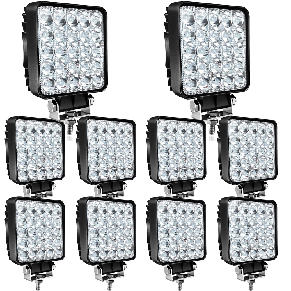 SAN YOUNG 75W LED work lights front view for bright off-road visibility