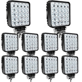 SAN YOUNG 75W LED work lights front view for bright off-road visibility