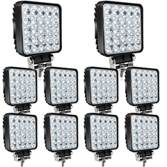 SAN YOUNG 75W LED work lights front view for bright off-road visibility